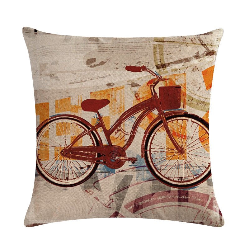 Bicycle Throw Pillow Cover