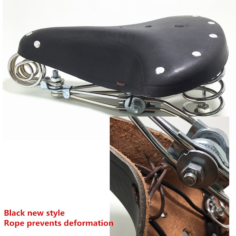 Vintage style leather seat